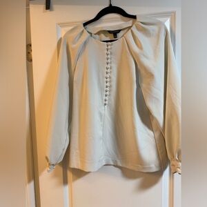 Banana Republic Cream Long Sleeve Blouse - Small